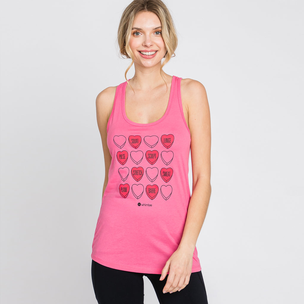 BARRE KISSES FITTED RACERBACK TANK